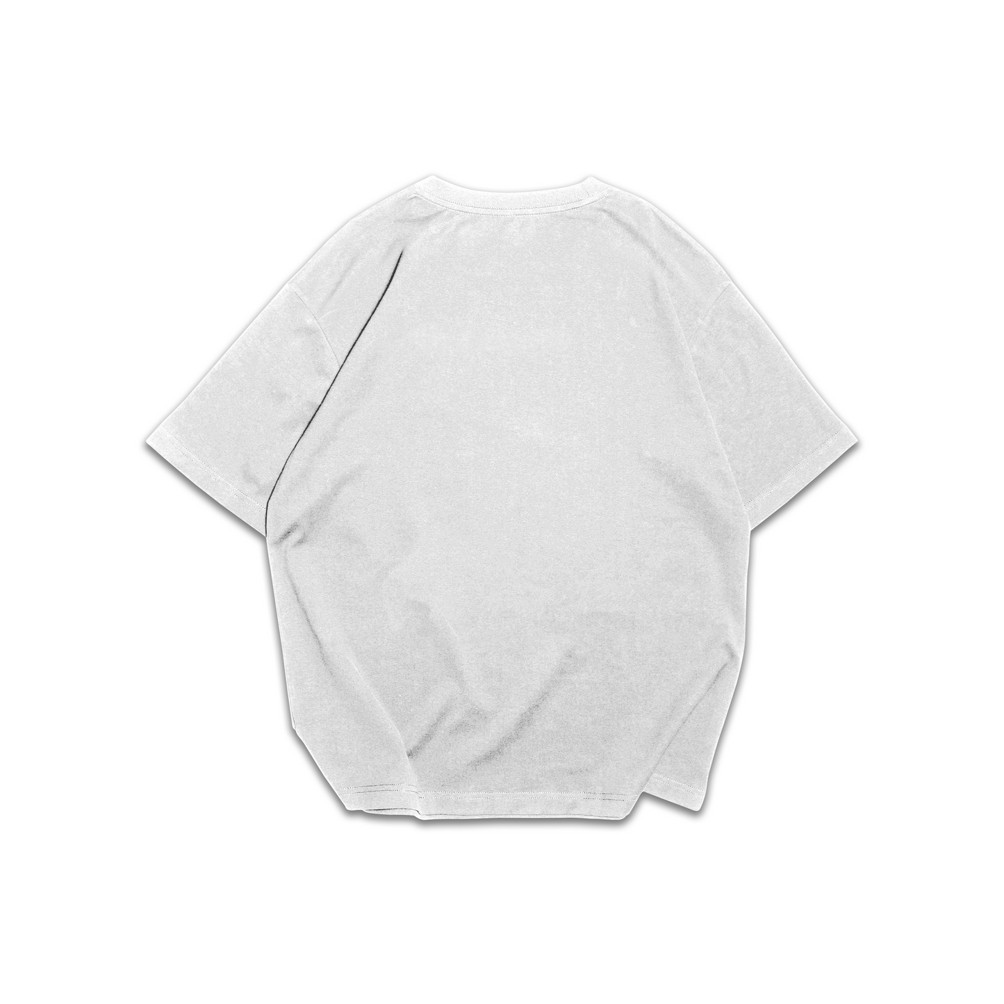 White t-shirt on a white background