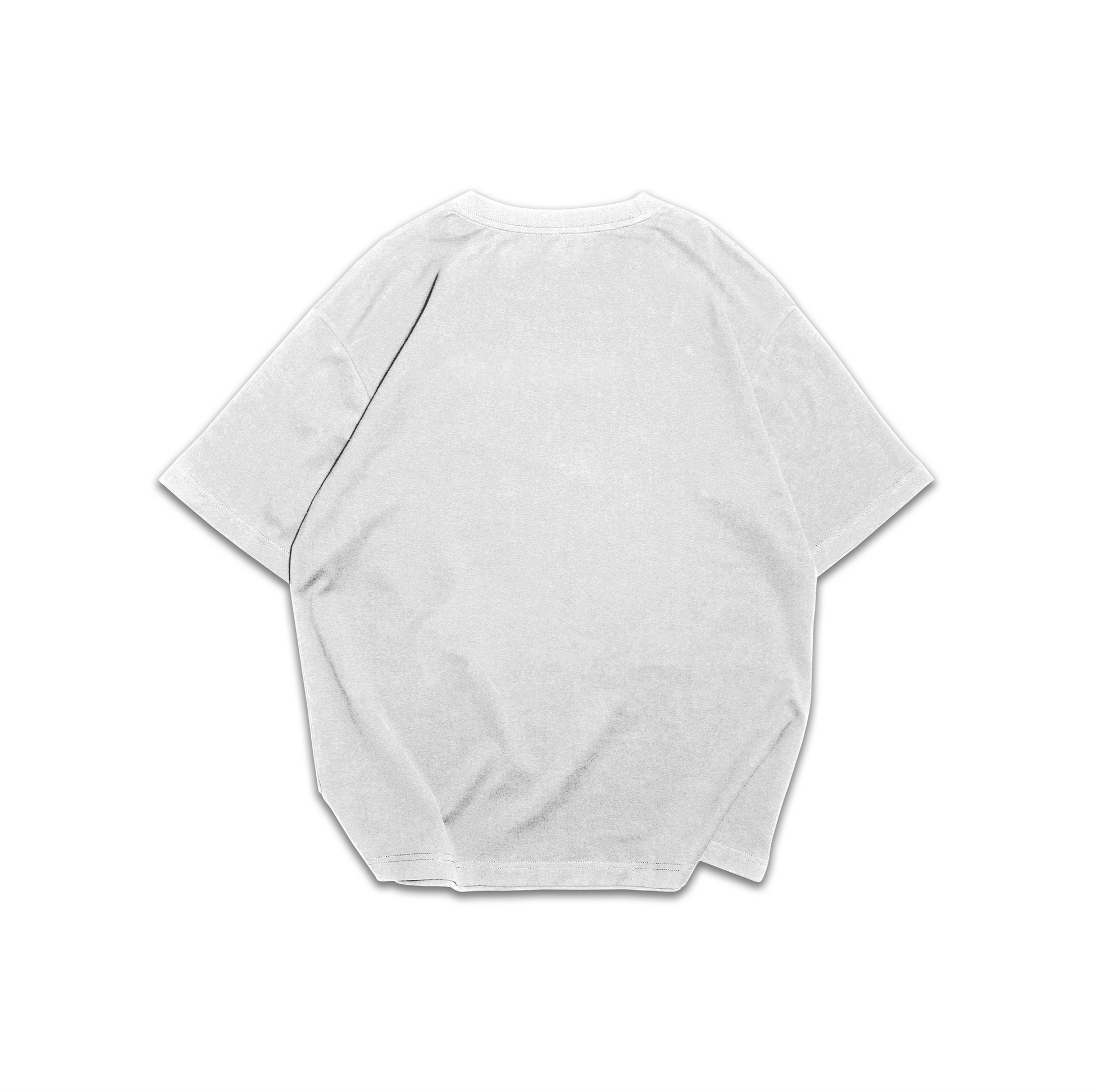 White t-shirt on a white background